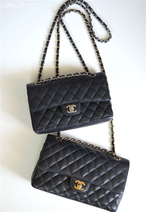 chanel strap drop for small vs medium flap|Chanel flap style code.